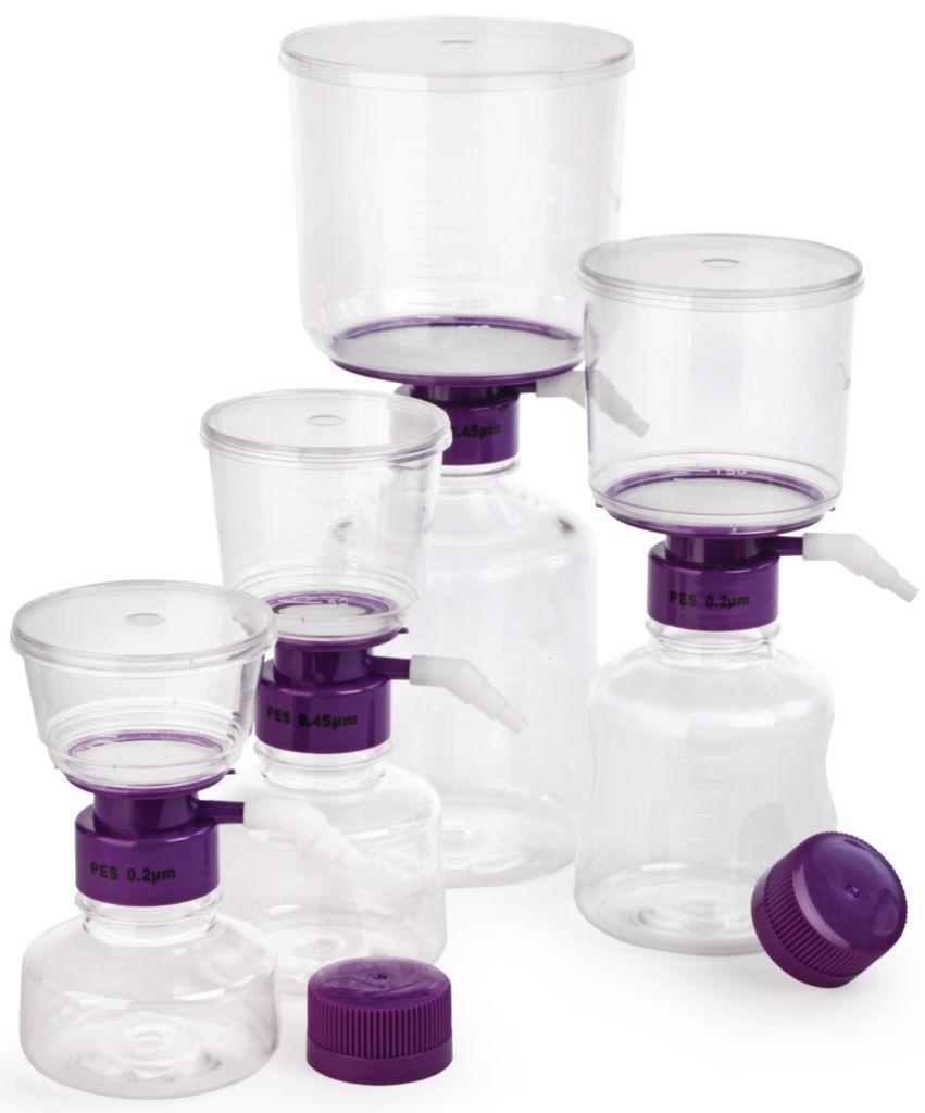 Bottle-top vacuum filtration system - Filtration cup (1000 ml), PES membrane, Pore size 0.45 µm